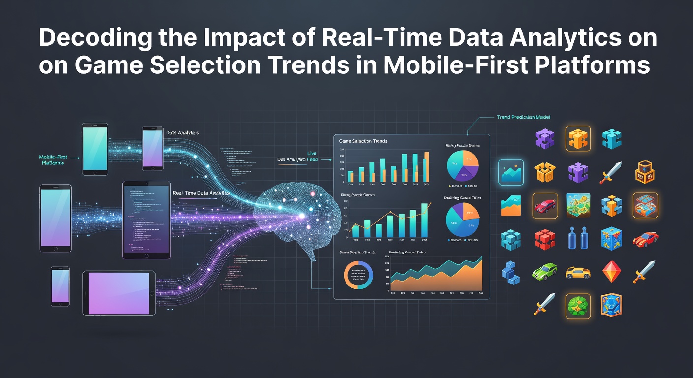 Mobile users engaging with real-time analytics dashboards on smartphones showing game selection trends and performance metrics