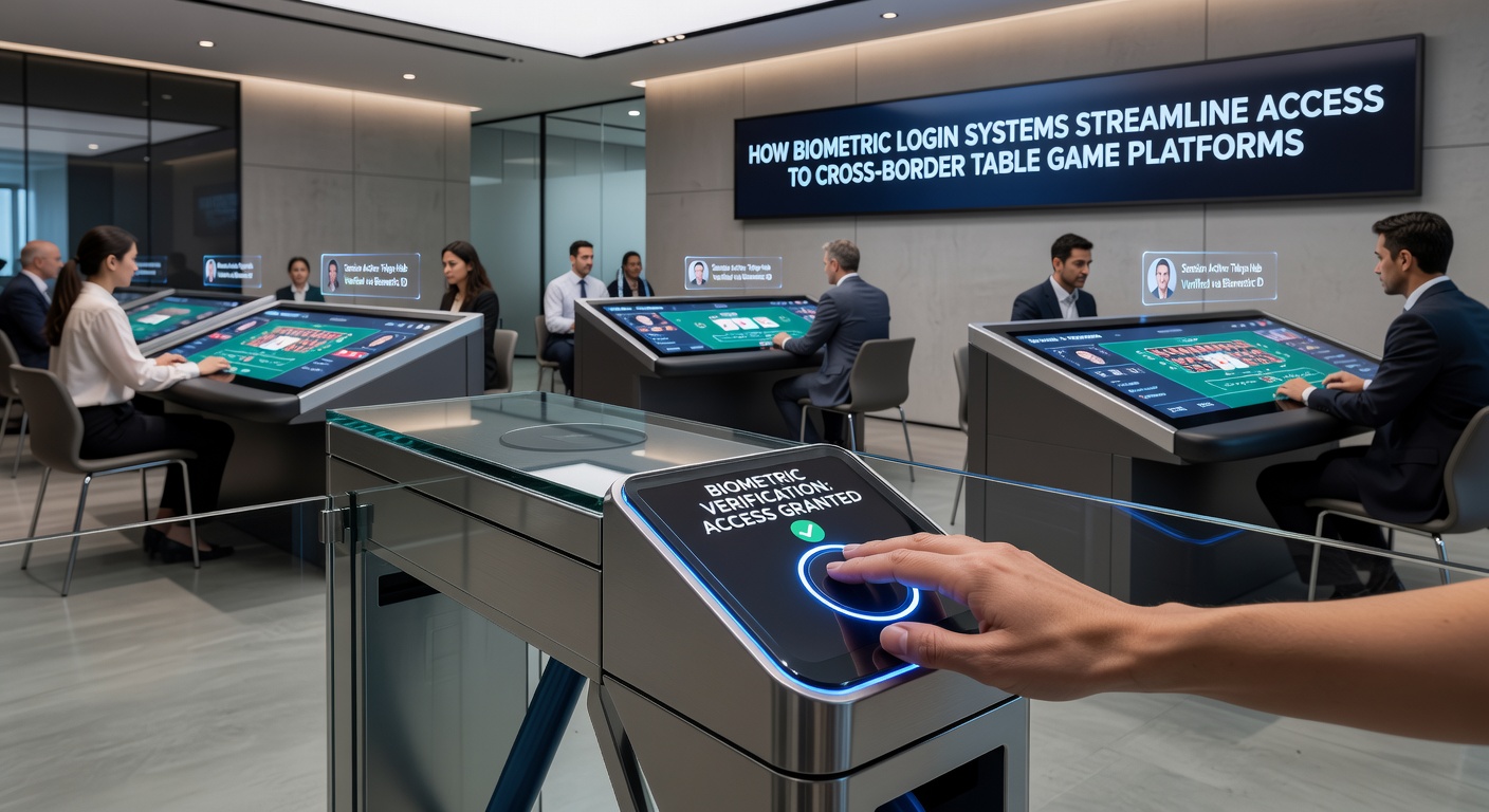 Secure biometric verification process for international table game users