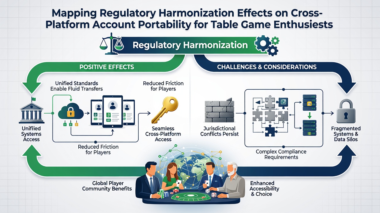 Illustration of secure data exchange between table game platforms under harmonized regulatory frameworks
